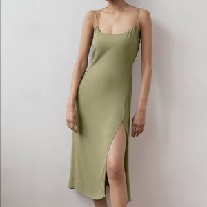 Aritzia Wilfred Midi Slip Dress